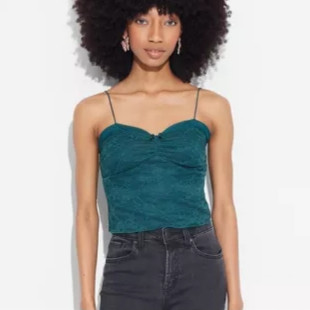 Wild Fable Floral Crop Lace‎ Top